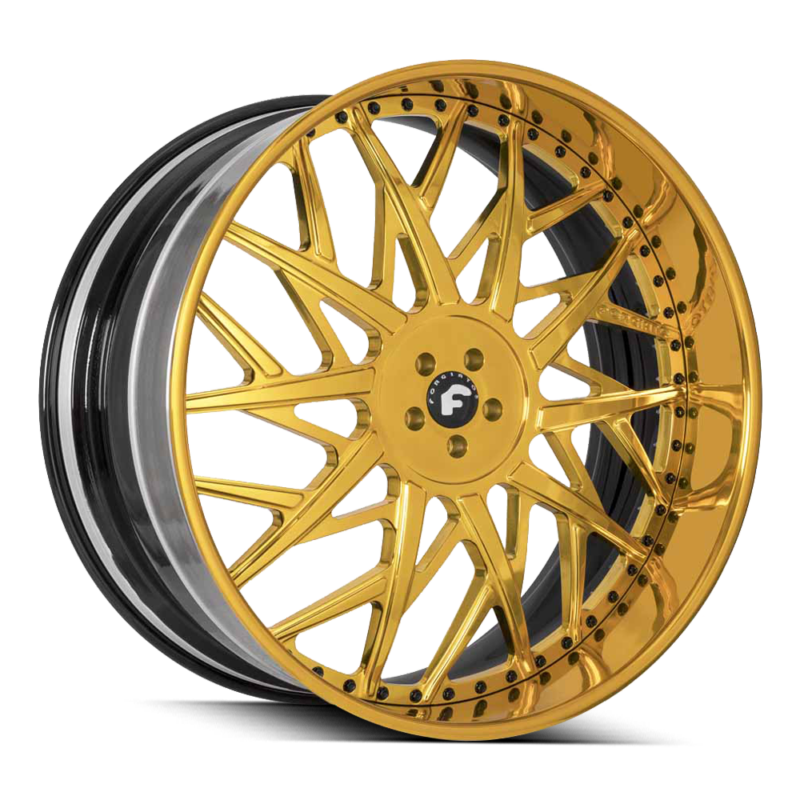 Forgiator Blocco Wheels black gold polished