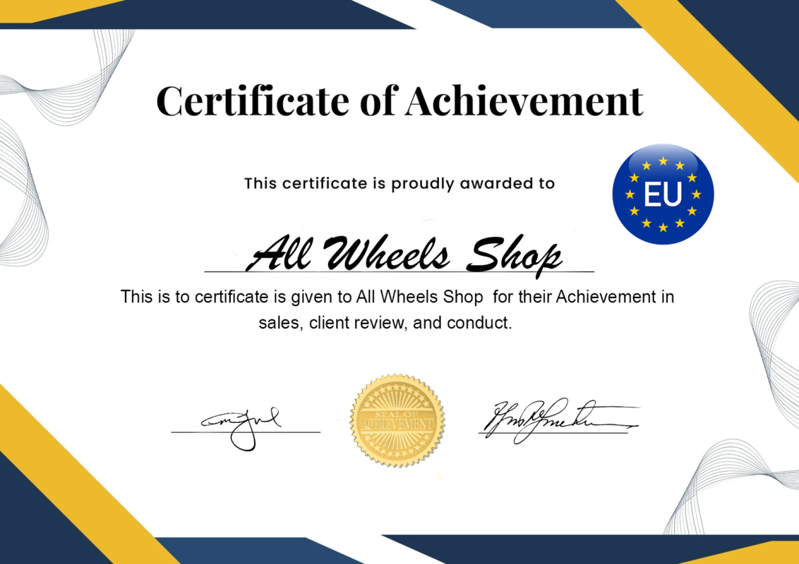 All wheels shop achievement