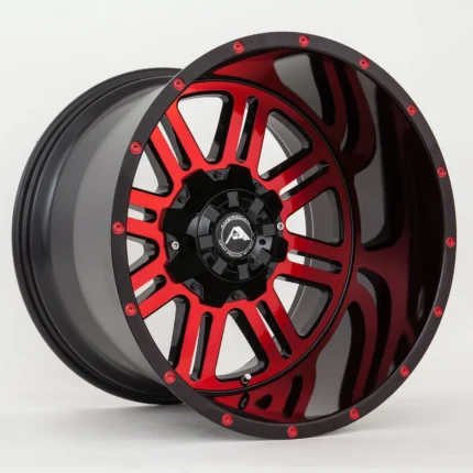 American Offroad A106 Black Milled red