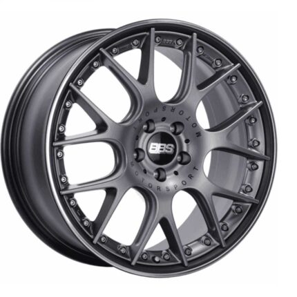 BBS CH-R II (Flow-Formed Split Rim) Satin Anthracite with Stainless Steel Rim Protector