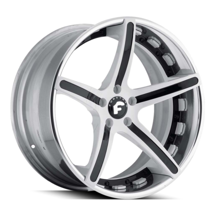 Forgiato Aggio-ECL Wheels white colored black