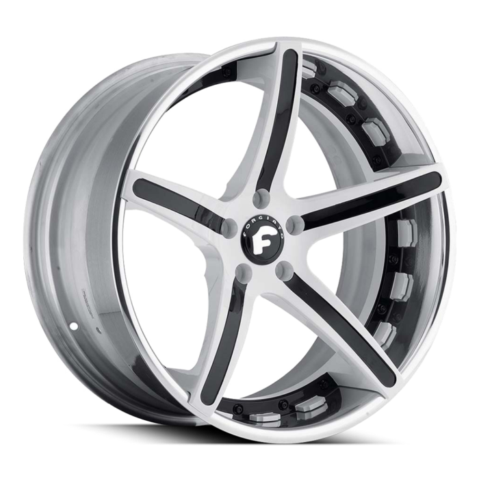 Forgiato Aggio-ECL Wheels white colored black