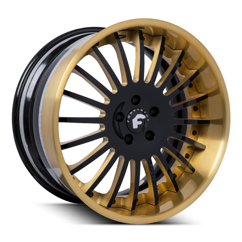 Forgiator Andata Wheels Black Gold Colored