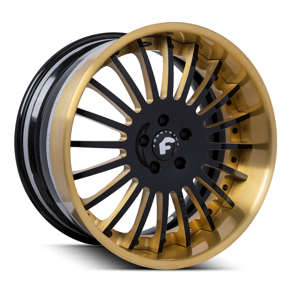 Forgiator Andata Wheels Black Gold Colored