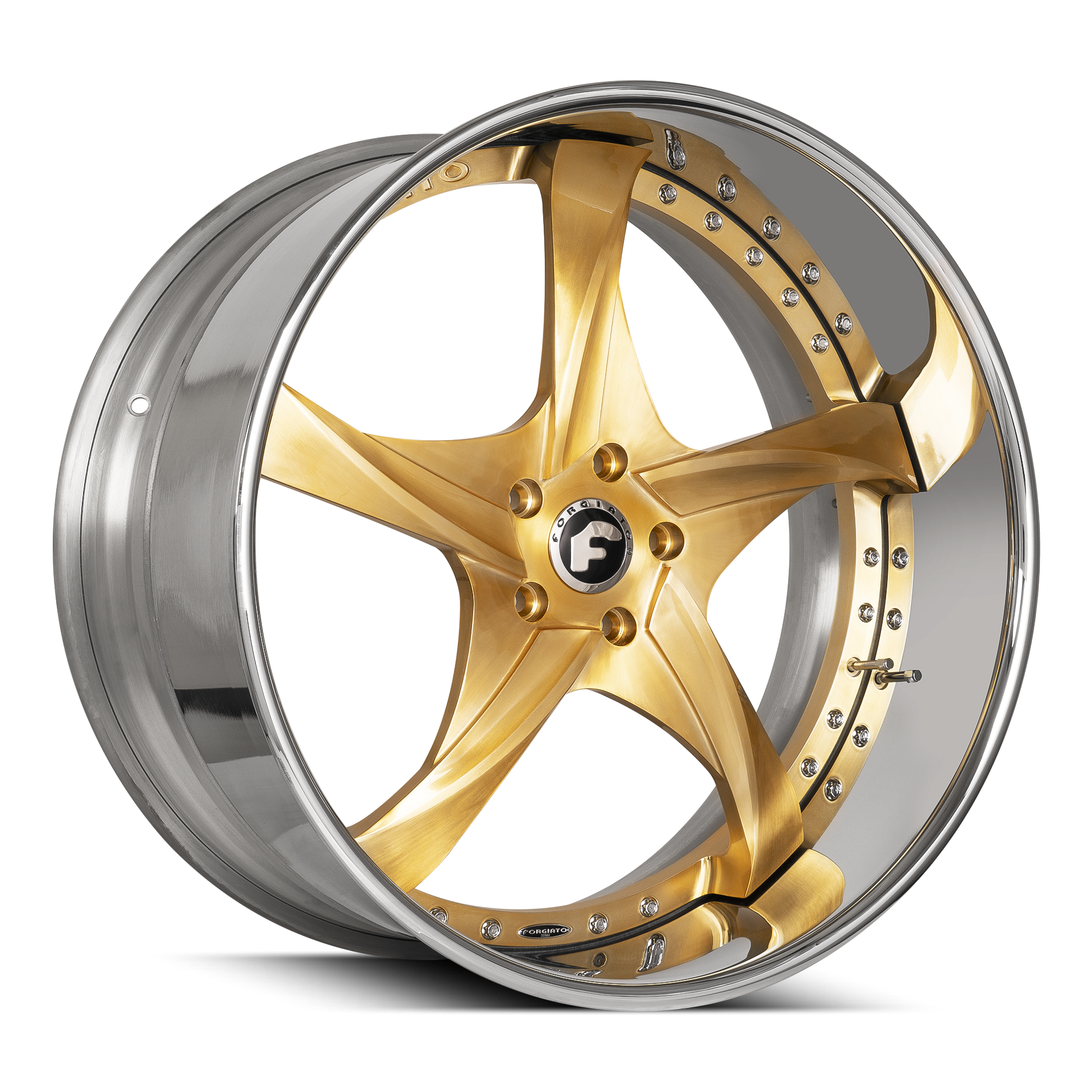 Forgiator Appuntito Wheels silver gold design