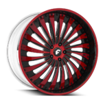 Forgiator Autonomo-L Wheels Silver Black and Red design