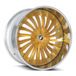 Forgiator Autonomo-L Wheels Silver Gold Polished