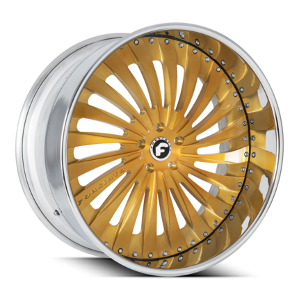 Forgiator Autonomo-L Wheels Silver Gold Polished