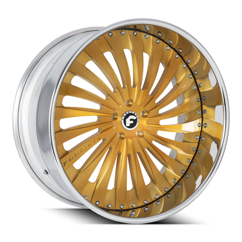 Forgiator Autonomo-L Wheels Silver Gold Polished