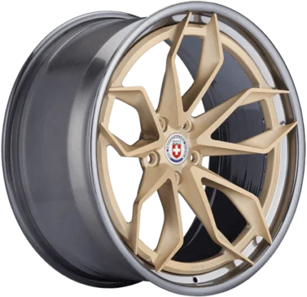 HRE S201 silver brown wheels