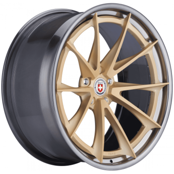 HRE S204H Wheel black gold polished