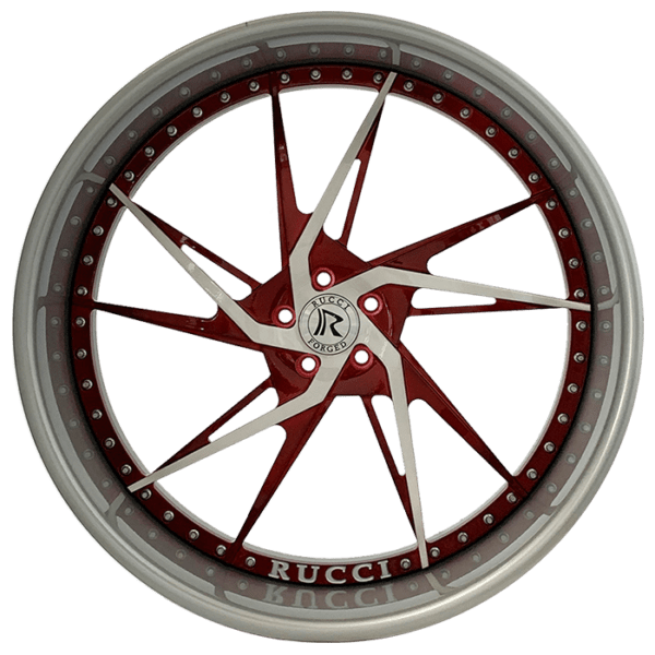 Rucci Forged South Carolina Wheels silver red