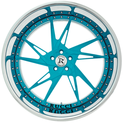 Rucci Forged South Carolina Wheels silver sky blue