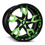 Forgiator Basamento Wheels black green design