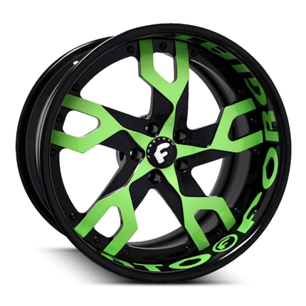 Forgiator Basamento Wheels black green design