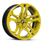 Forgiator C8-ECL Wheels Black Yellow Polished